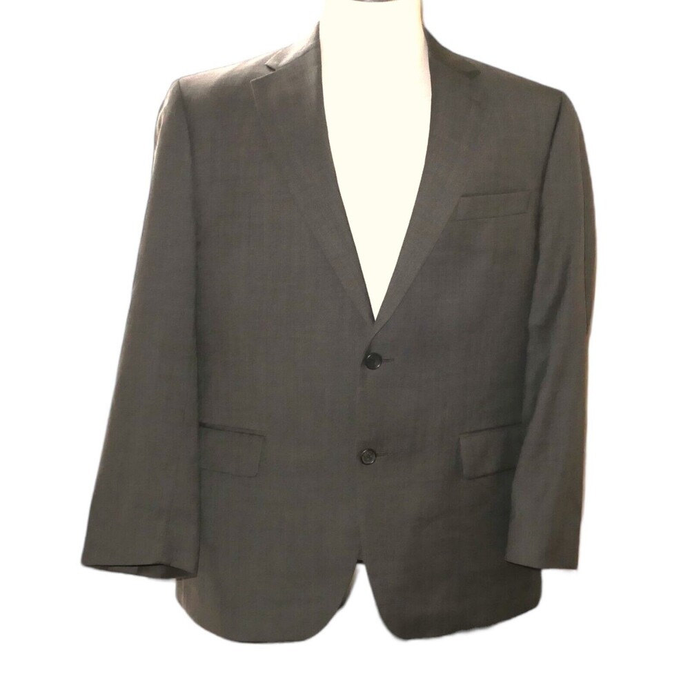 Lauren Ralph Lauren Men's Sz 42S 100% Wool Two Button Blazer Cool Brown EUC